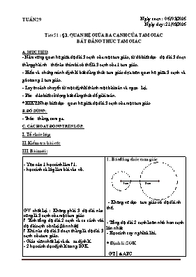 Giáo án Hình học lớp 7 - Tuần 29